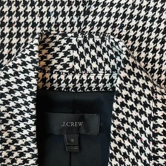 J. Crew Black and White Houndstooth Blazer - Picture 7 of 7